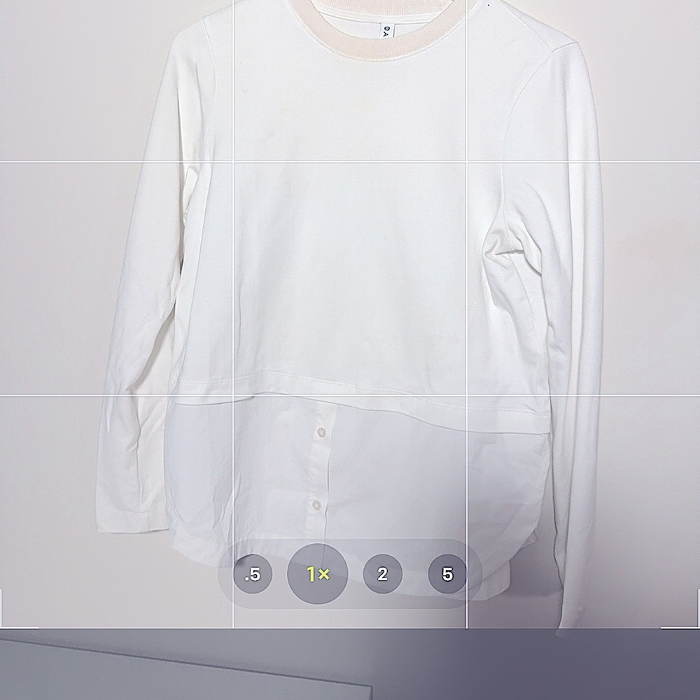 Athleta White Long Sleeve Top Size XS - Picture 2 of 6
